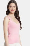 Bleeding Heart Cotton Camisole (Pack of 2) - Pink Beige — thumbnail 4